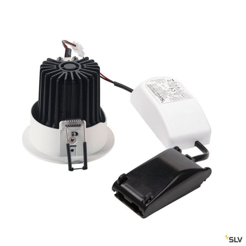 H-LIGHT 2, recessed fitting, LED, 2700K, oval, white, 20°, 11,5W, incl. driver, clip spring