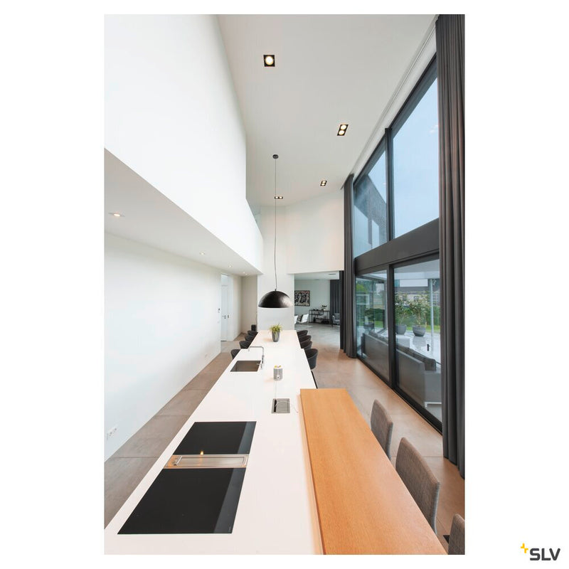 FORCHINI 70 PD, Indoor pendant, black/gold, E27, max. 40W