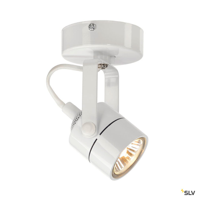 SPOT 79, wall and ceiling light, QPAR51, round, white, max. 230V, max. 50W