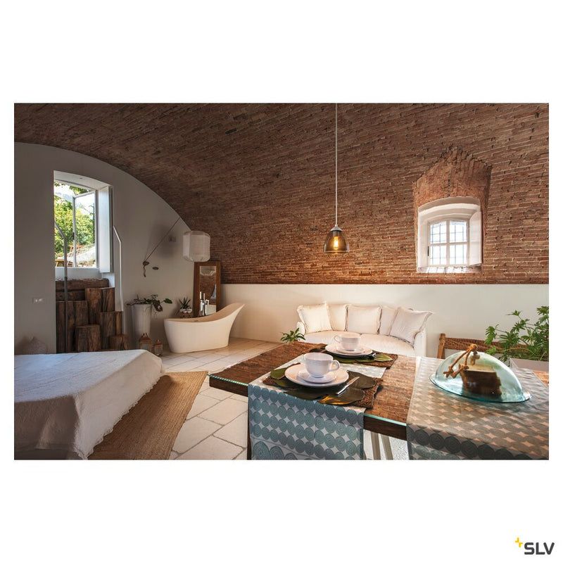 PARA CONE GL GU10, white / transparent pendant light