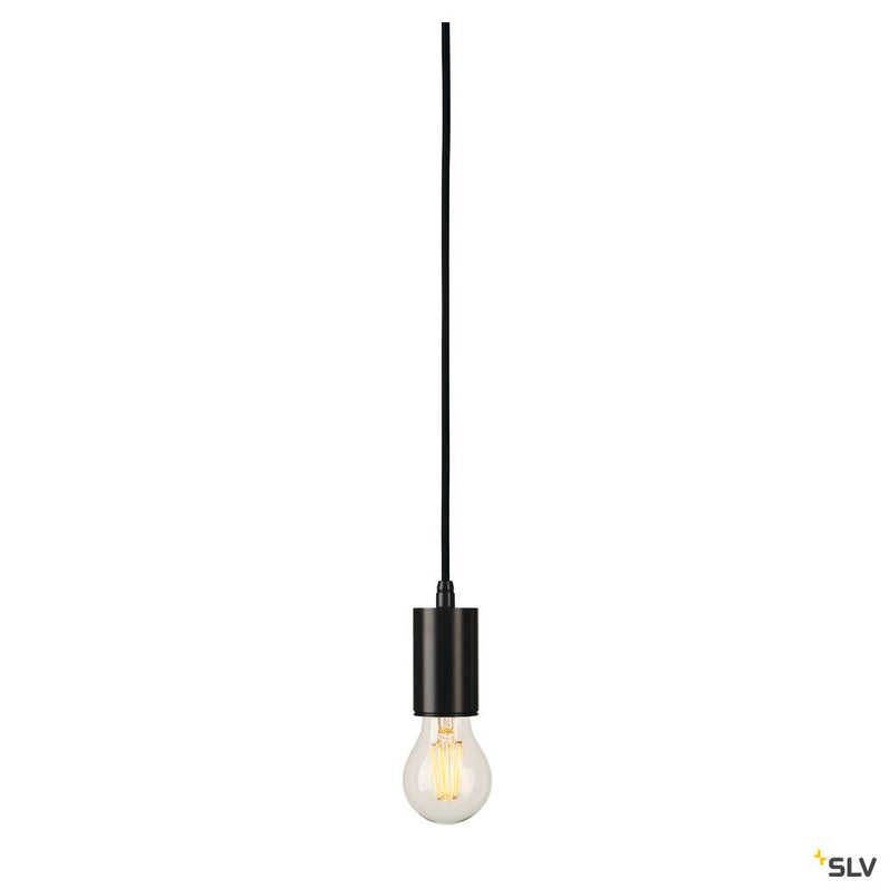 FITU, pendant, A60, round, black, 5m cable with open cable end, max. 60W