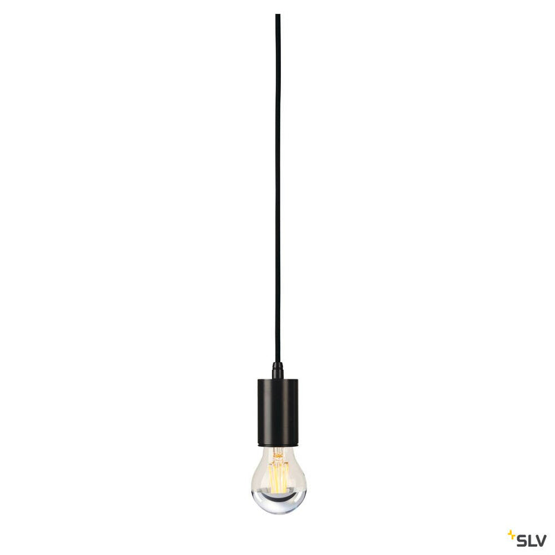 FITU, pendant, A60, round, black, 5m cable with open cable end, max. 60W