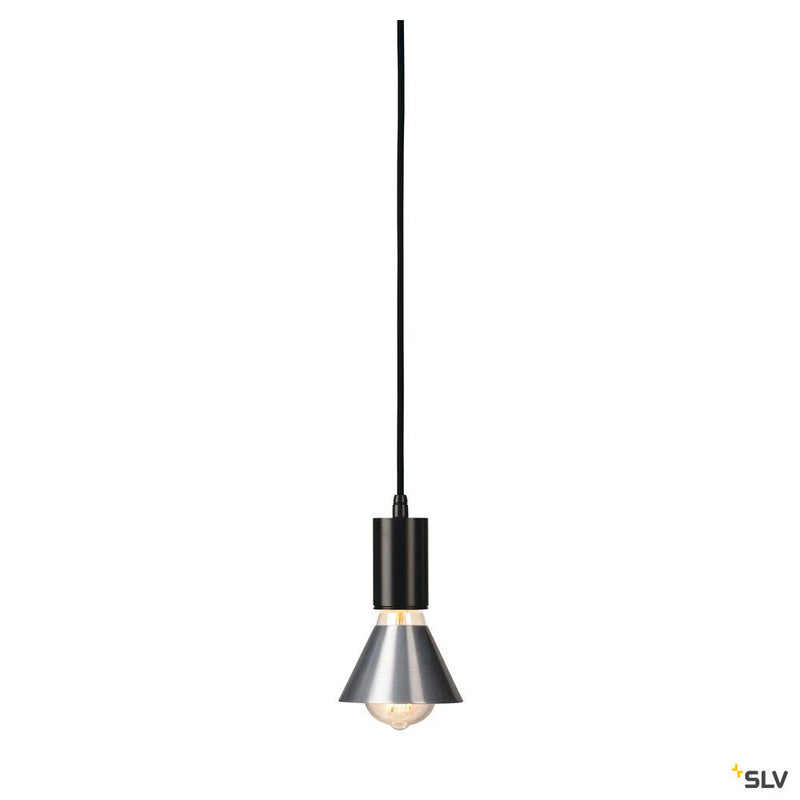 FITU, pendant, A60, round, black, 5m cable with open cable end, max. 60W