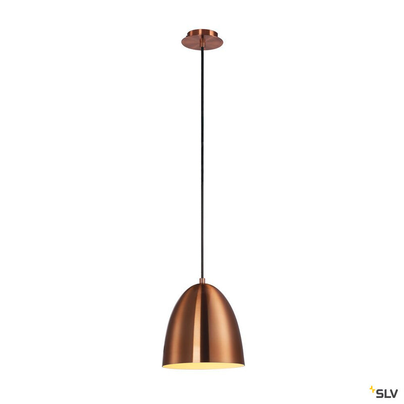 PARA CONE 20 pendant, A60, round, brushed copper, Ø 20 cm, max. 60W