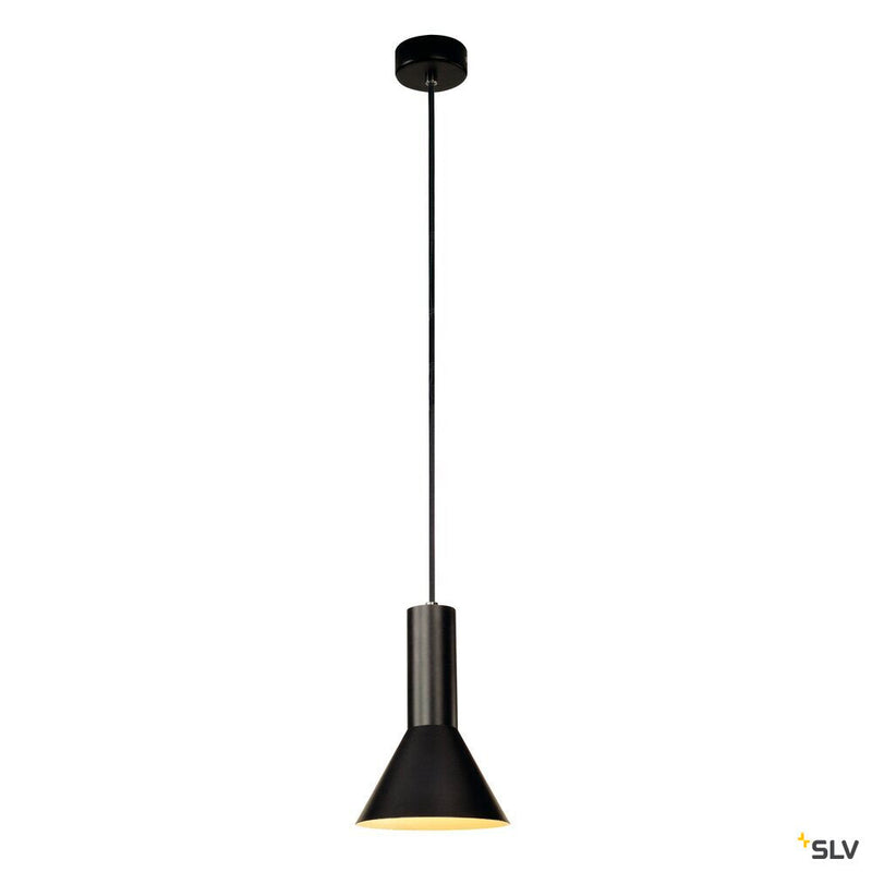 PHELIA pendant, TC-(D,H,T,Q)SE, black, Ø/H 17.5/25.5 cm, max. 23W