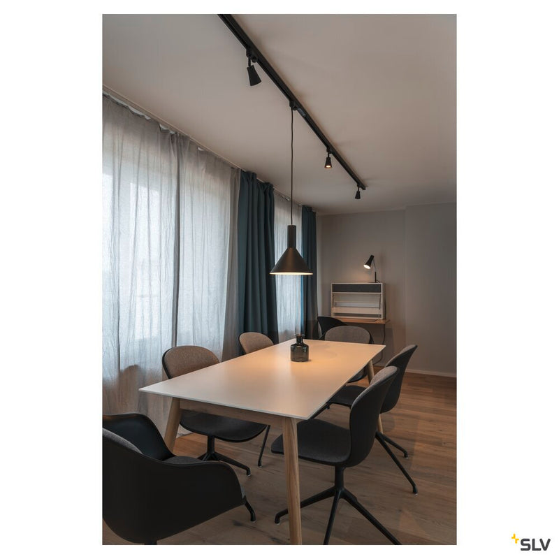 PHELIA, pendant, TC-(D,H,T,Q)SE, black, diameter/H 27.5/32 cm, max. 23W