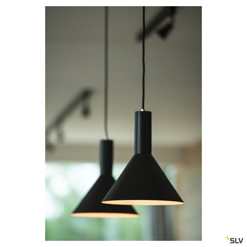 PHELIA, pendant, TC-(D,H,T,Q)SE, black, diameter/H 27.5/32 cm, max. 23W