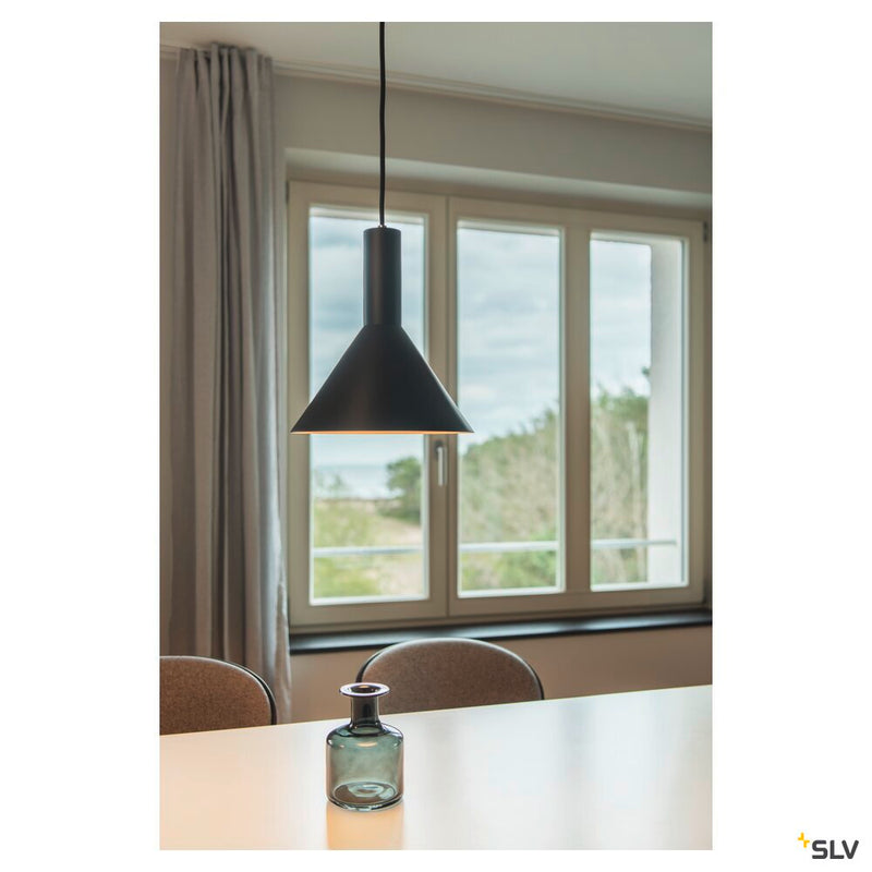 PHELIA, pendant, TC-(D,H,T,Q)SE, black, diameter/H 27.5/32 cm, max. 23W