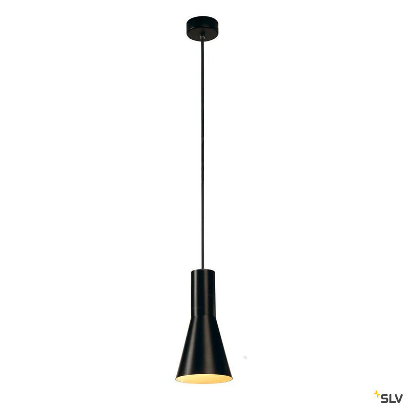 PHELIA pendant, TC-(D,H,T,Q)SE, black, Ø/H 13/25.5 cm, max. 23W