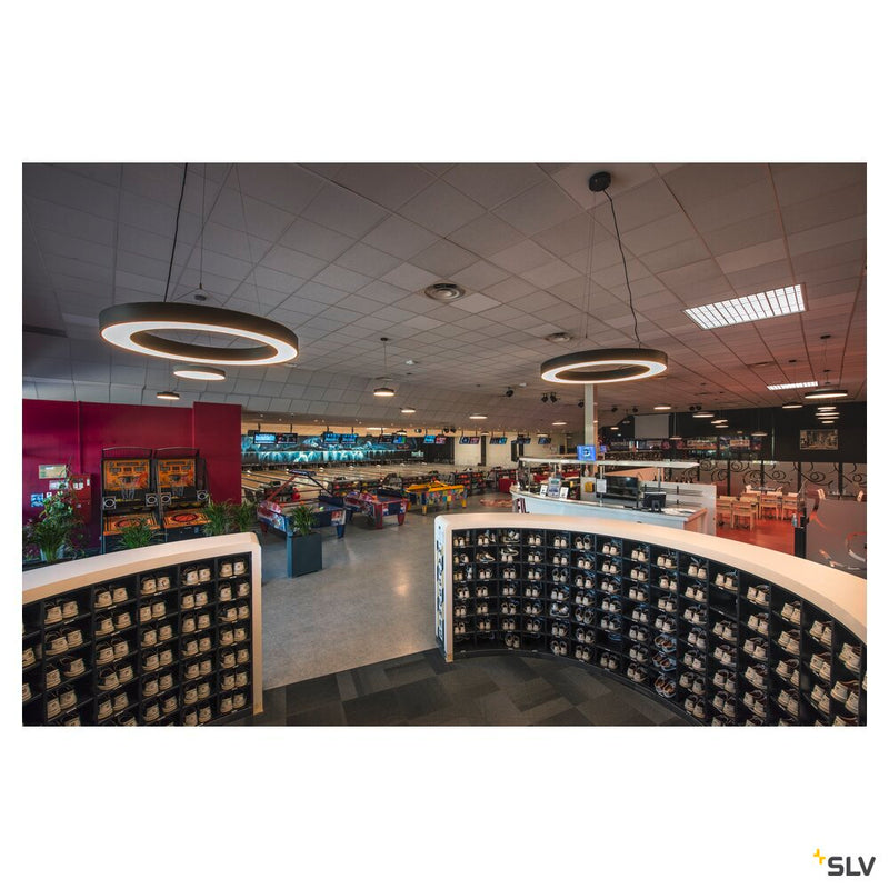 MEDO RING 90 pendant, LED, black, Ø 90 cm, incl. LED driver