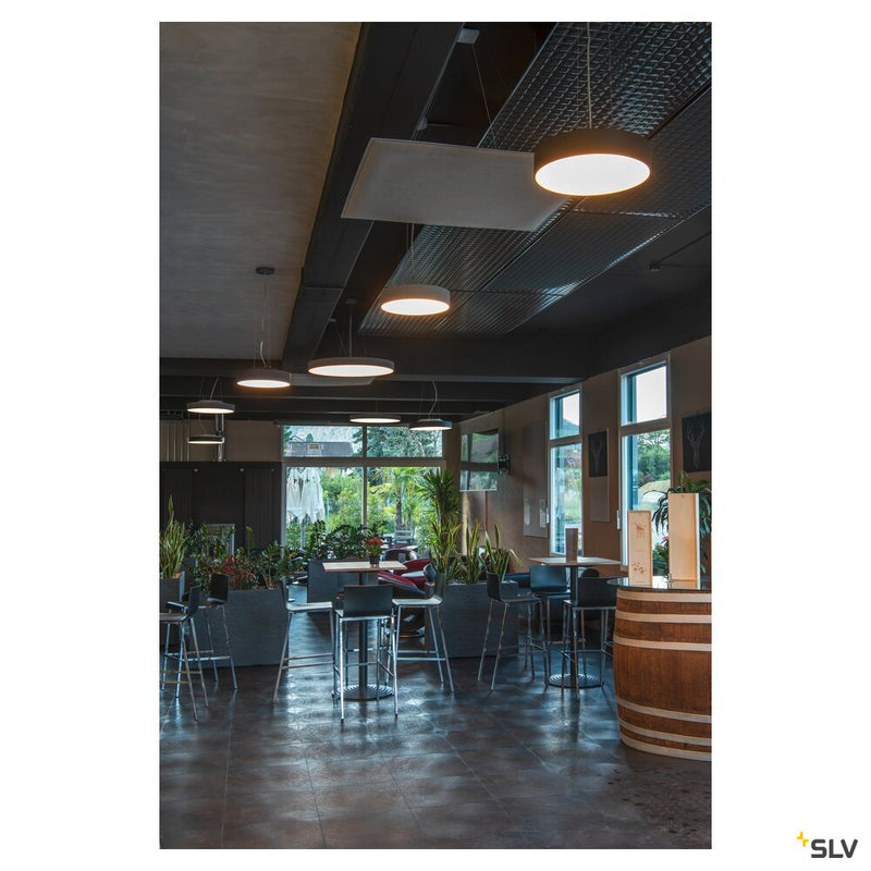 MEDO 40, ceiling light, LED, 3000K, black, 1-10V