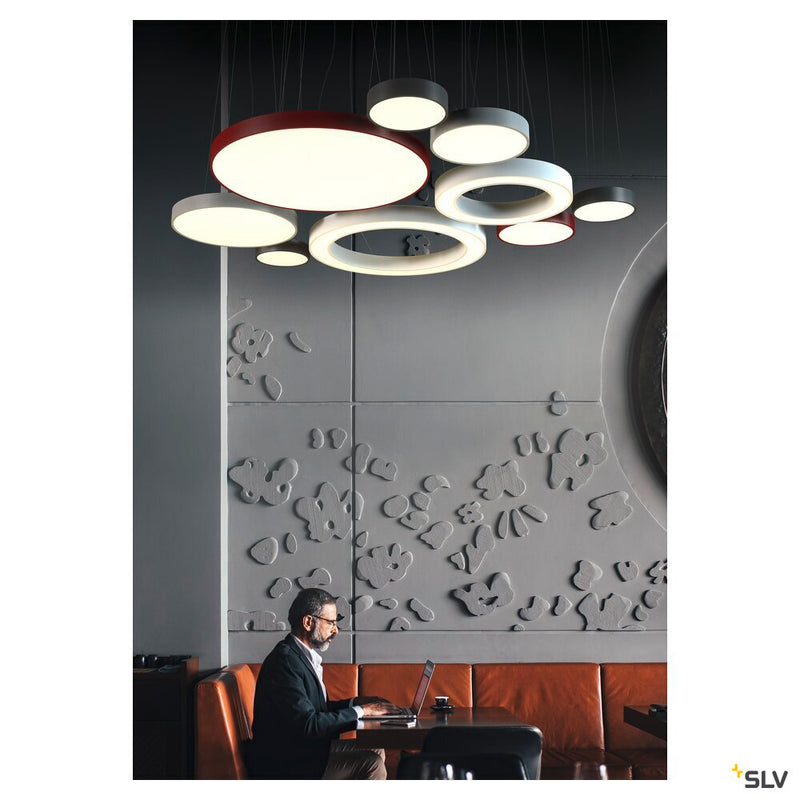MEDO RING 90 pendant, LED, white, Ø 90 cm, incl. LED driver