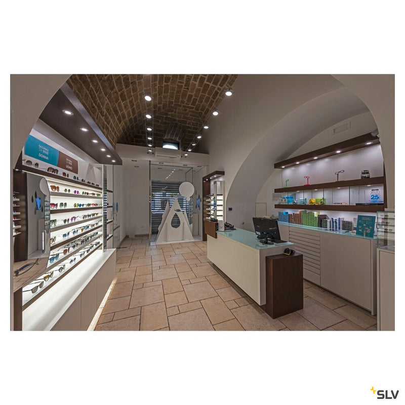 NEW TRIA 68 I CS, Indoor LED recessed ceiling light alu round 3000K 38° incl. driver clip springs