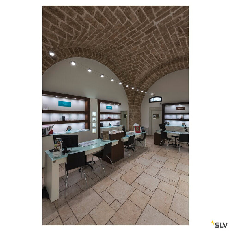 NEW TRIA 68 I CS, Indoor LED recessed ceiling light alu round 3000K 38° incl. driver clip springs