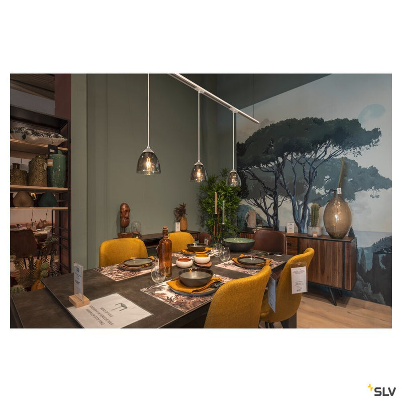 PARA CONE GL GU10, white / transparent pendant light