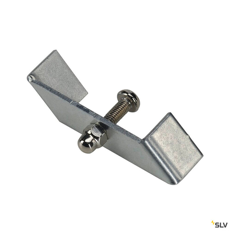 RETAINING BRACKET for 240V 1-phase  recessed track, matt nickel, 1 piece