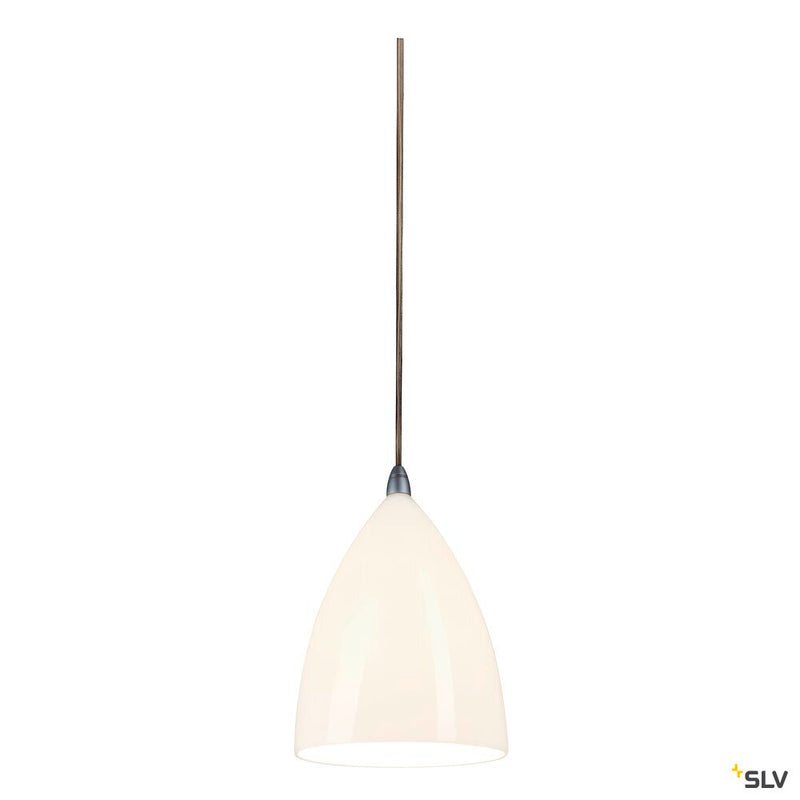 TONGA 4 pendant  for 240V 1-phase track, A60, white ceramic shade, max. 60W, incl. 1-phase adapter