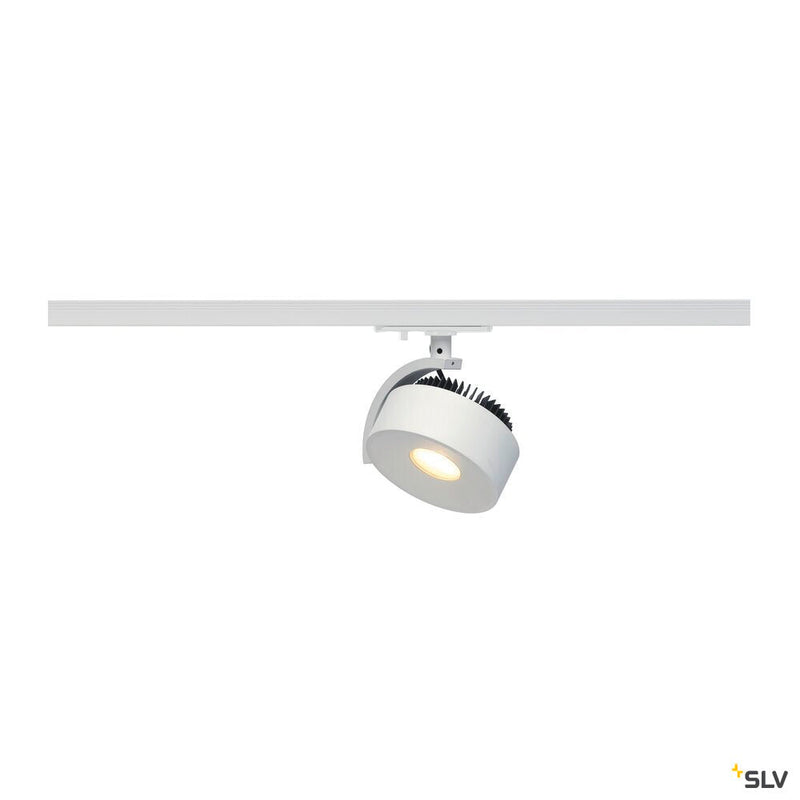 KALU TRACK, spot for 240V 1-phase track, LED, 3000K, white, incl. 1-phase adapter