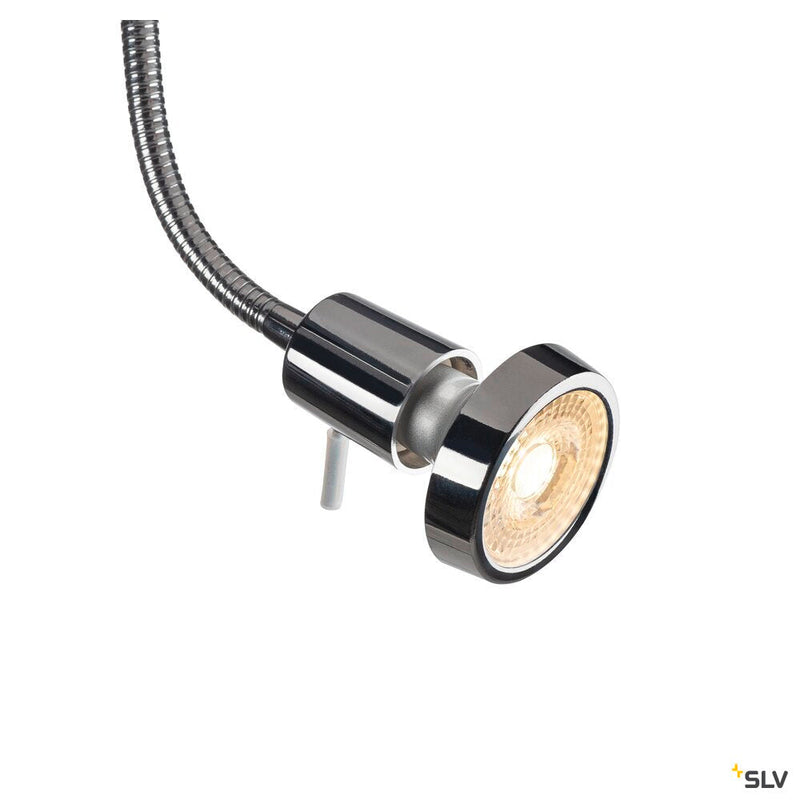 DIO FLEX PLATE, wall light, QPAR51, chrome, max. 50W