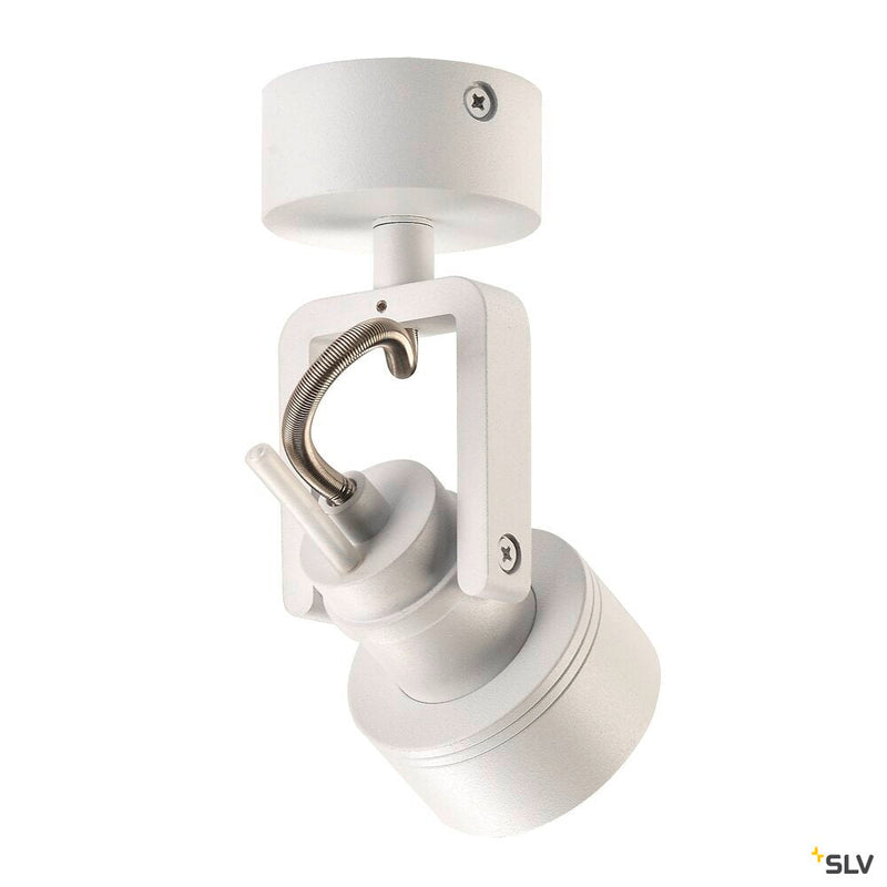 INDA wall and ceiling light, spot, QPAR51, matt white, max. 50 W
