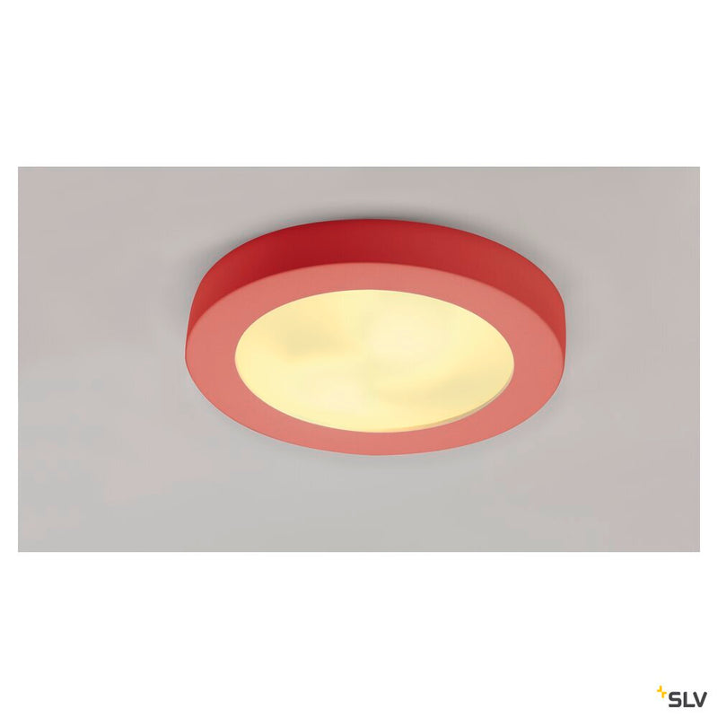 PLASTRA 105, ceiling light, TC-DSE, round, white plaster, max. 50 W