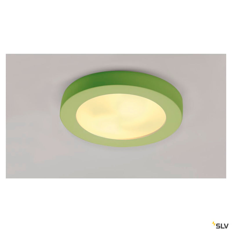 PLASTRA 105, ceiling light, TC-DSE, round, white plaster, max. 50 W