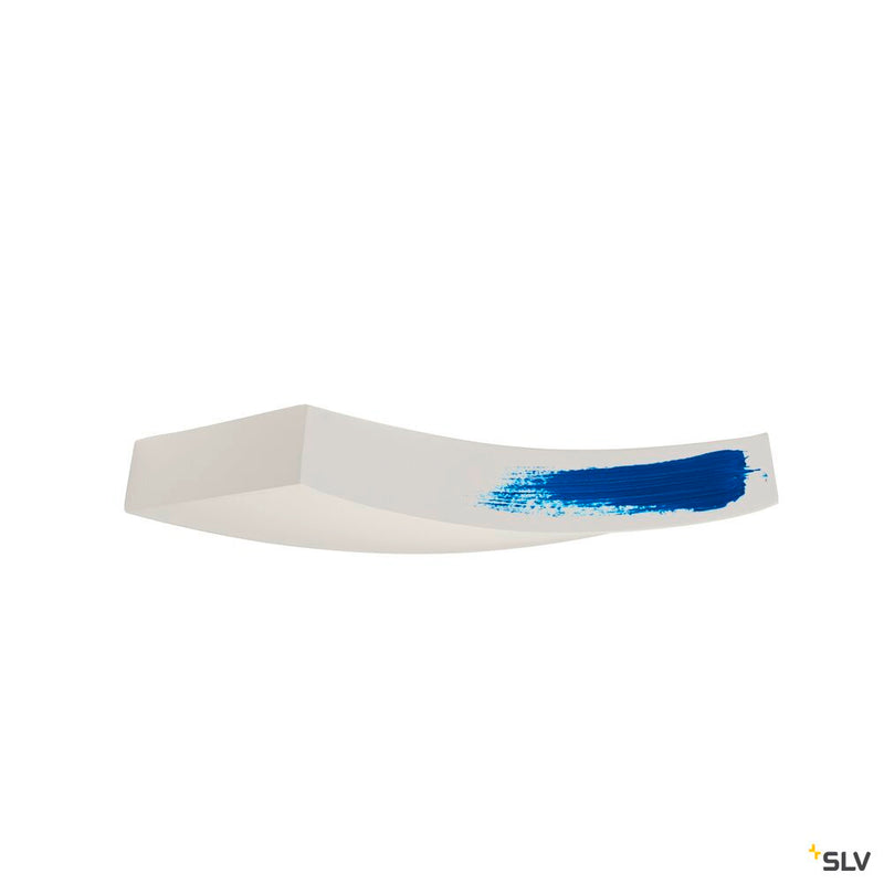 PLASTRA 102 CURVE, wall light, white plaster, QT-DE12, max. 100 W