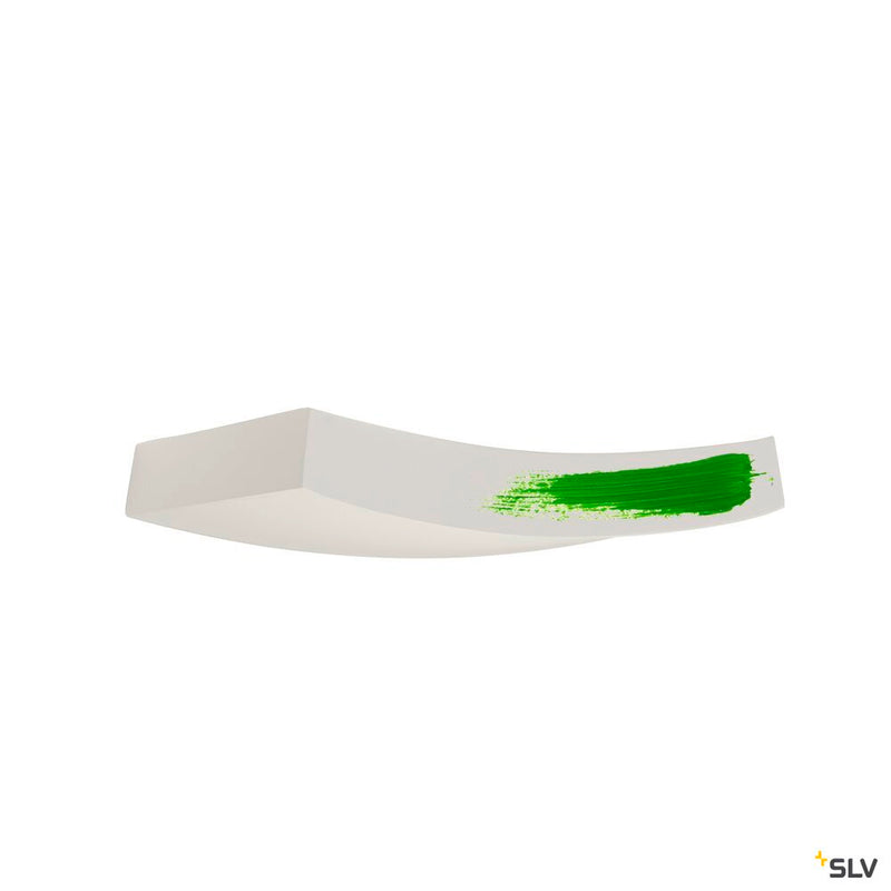 PLASTRA 102 CURVE, wall light, white plaster, QT-DE12, max. 100 W