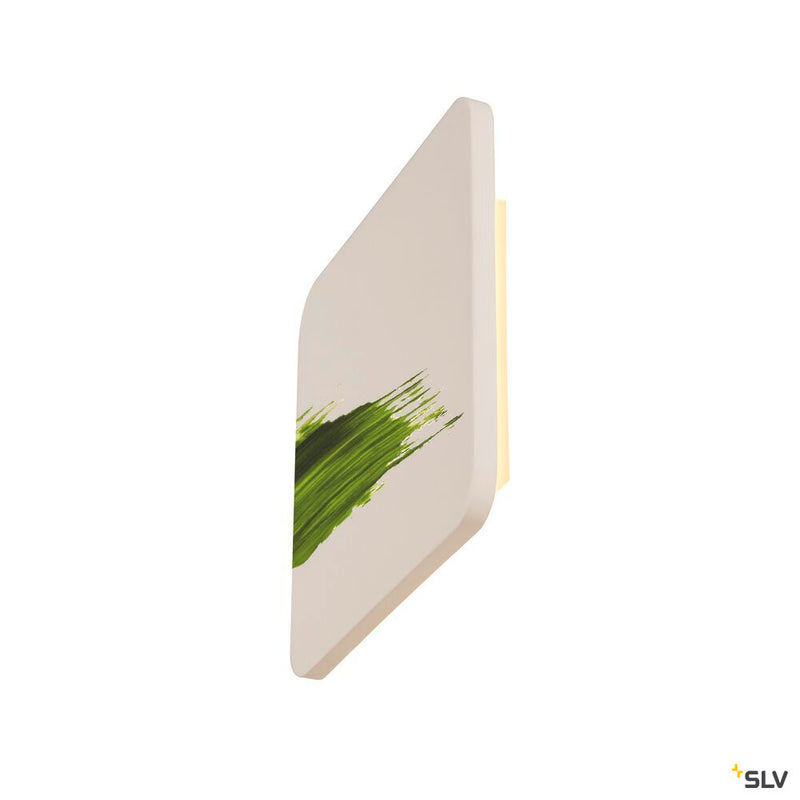 PLASTRA SQUARE, wall light, LED strip, 3000K, square, white plaster max. 10.8 W