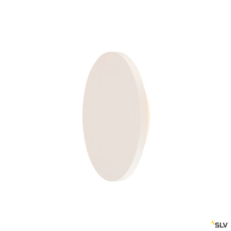 PLASTRA, wall light, LED, 3000K, round, white plaster, Ø 30cm