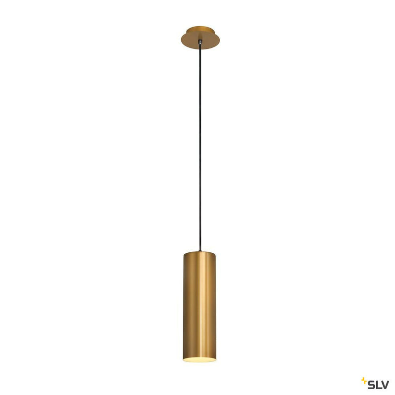 ENOLA pendant, TC-(D,H,T,Q)SE, round, gold, max. 60W, incl. gold canopy