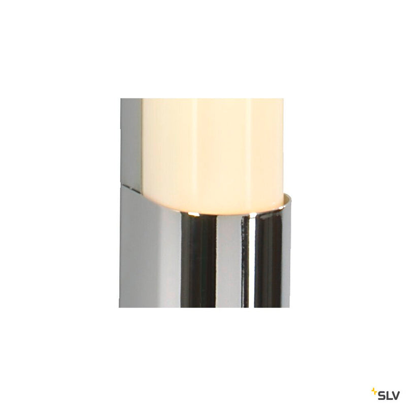 TRUKKO 60 wall light, LED, 3000K, chrome/white, H 60 cm, incl. LED driver