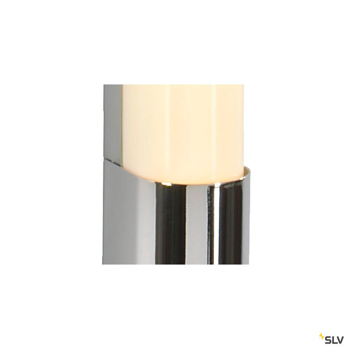 TRUKKO 60 wall light, LED, 3000K, chrome/white, H 60 cm, incl. LED driver