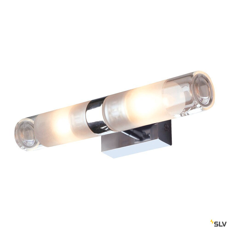 MIBO WALL UP-DOWN wall light, QT14, IP21, up/down, chrome, max. 50 W