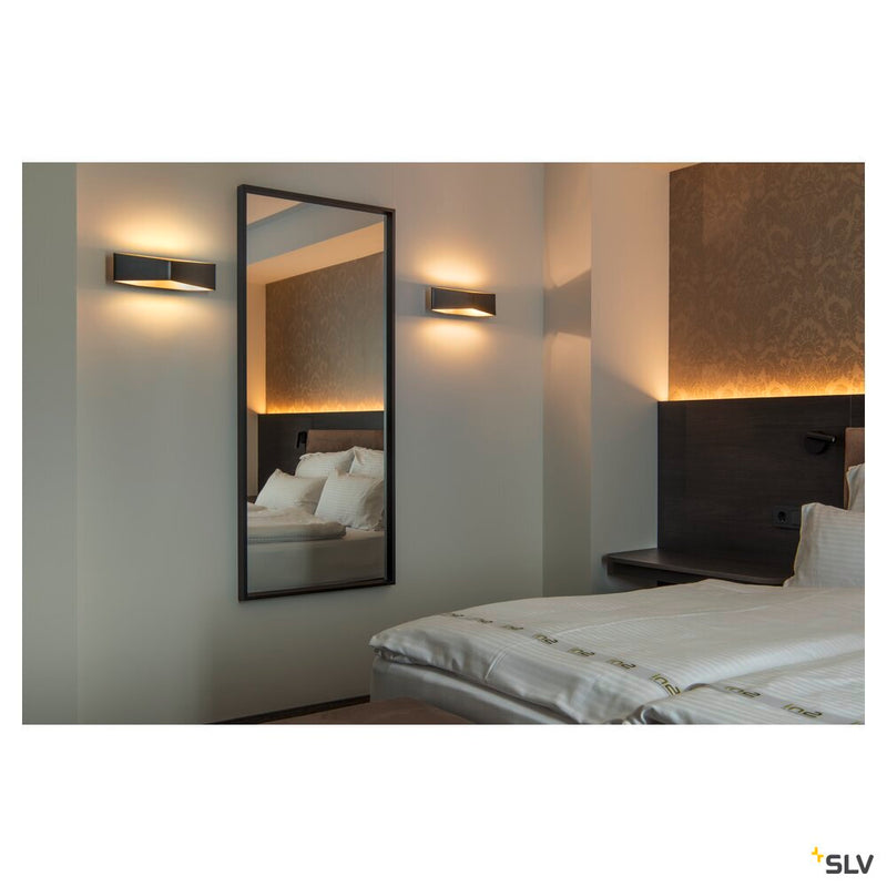CARISO WL-4, wall light, LED, 2700K, black/brass, 2x9W