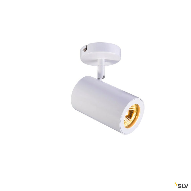 ENOLA_B, wall and ceiling light, spot, single-headed, QPAR51, white, max. 50W