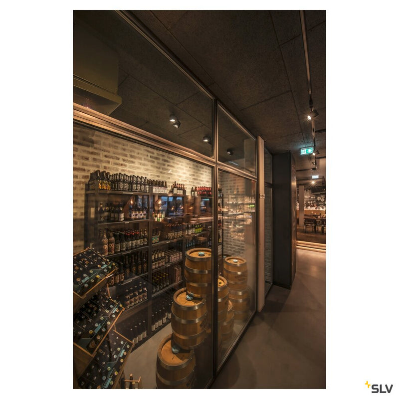 ALTRA DICE CL, Indoor surface-mounted wall and ceiling light, double, QPAR51, black