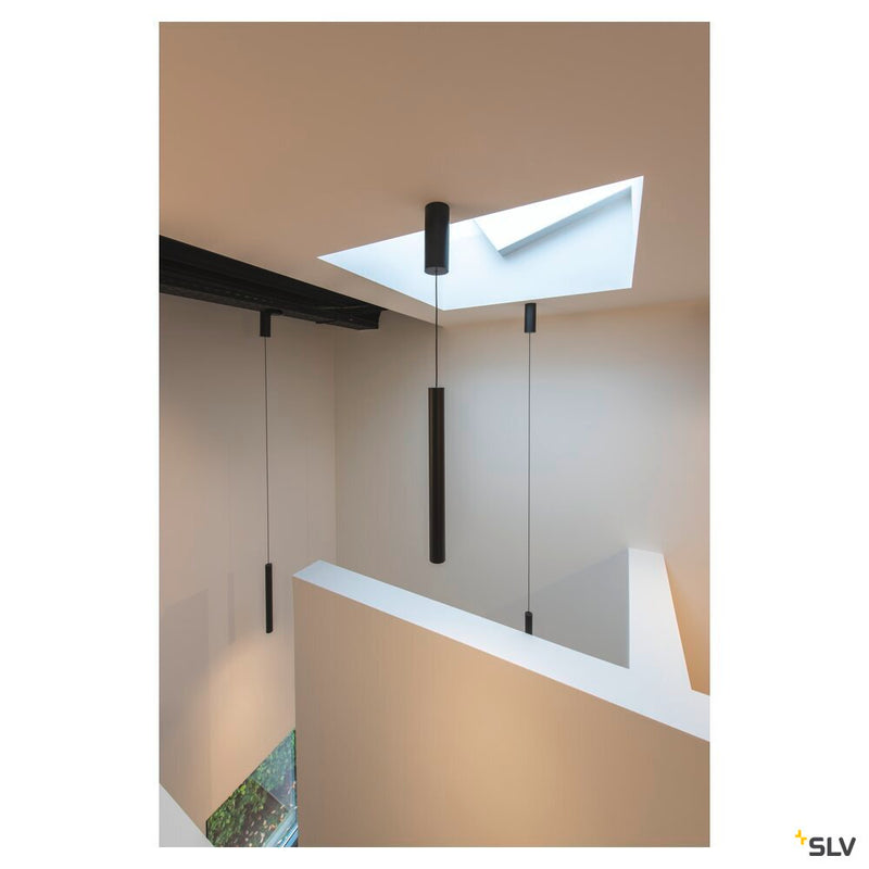 HELIA 40, pendant, LED, 3000K, round, black, 9W