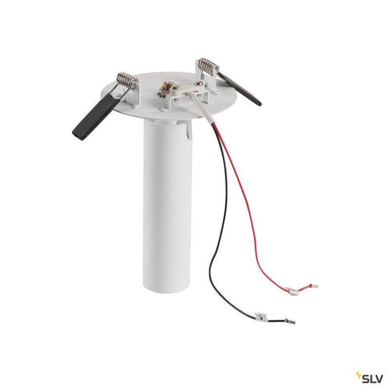 KARPO, recessed fitting, single-headed, LED, 3000K, white, flat canopy, 7.5W