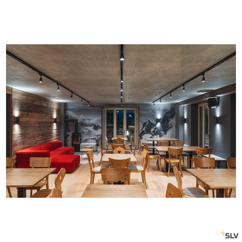 THEO UP/DOWN, wall light, QPAR51, anthracite, max. 2x50W