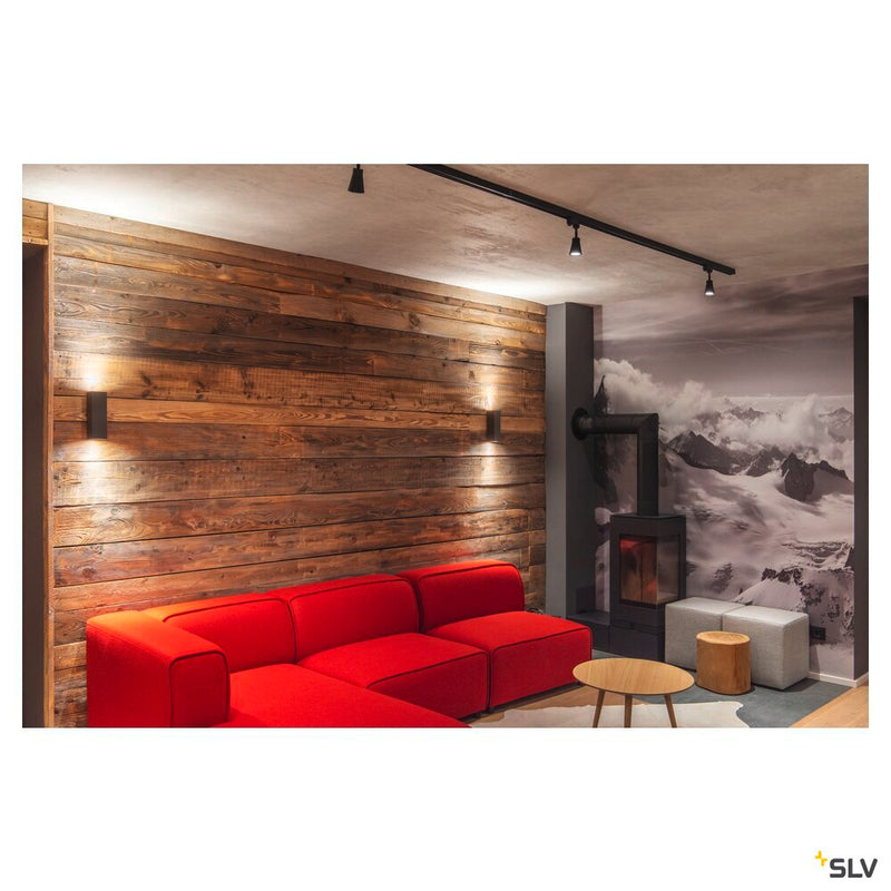 THEO UP/DOWN, wall light, QPAR51, anthracite, max. 2x50W