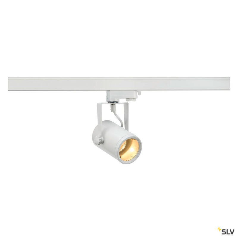 EURO SPOT, spot for 240V 3-phase track, QPAR51, white, max. 25W, incl. 3-phase adapter