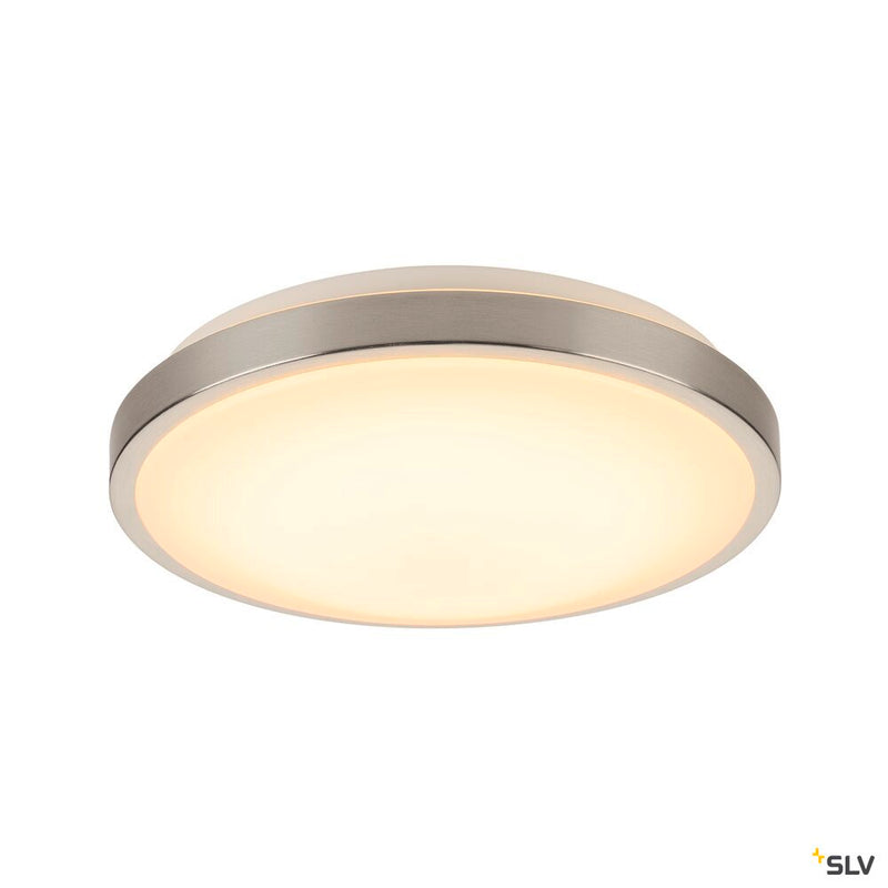 MARONA, ceiling light, LED, 3000K, round, brushed aluminium, 4x3W