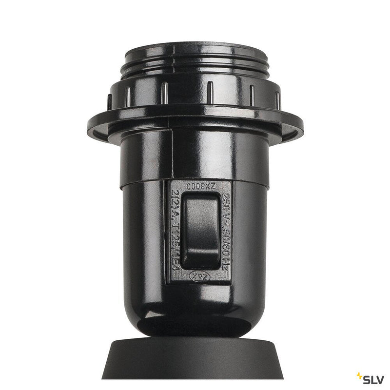 FENDA, floor stand, A60, black, without shade, max. 40W