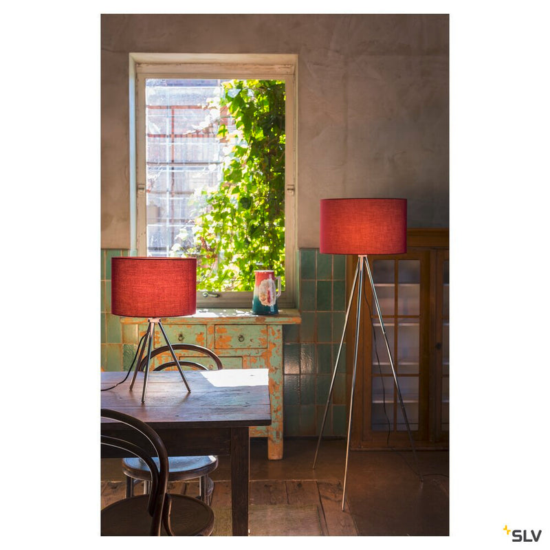 FENDA, floor stand, A60, chrome, without shade, max. 40W