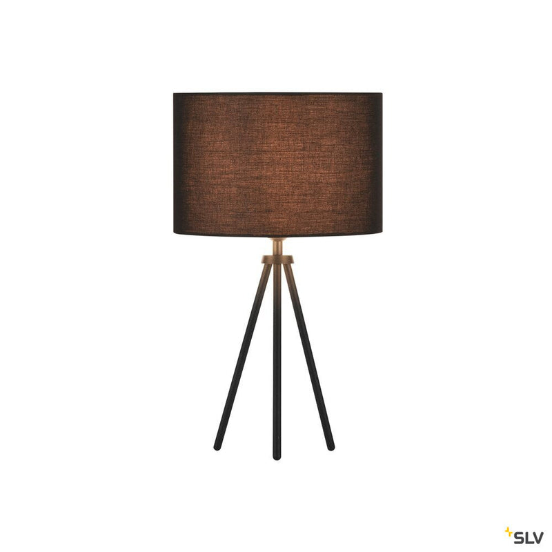 FENDA, table lamp, lamp base, A60, black, without shade, max. 40W, incl. switch in the power cable