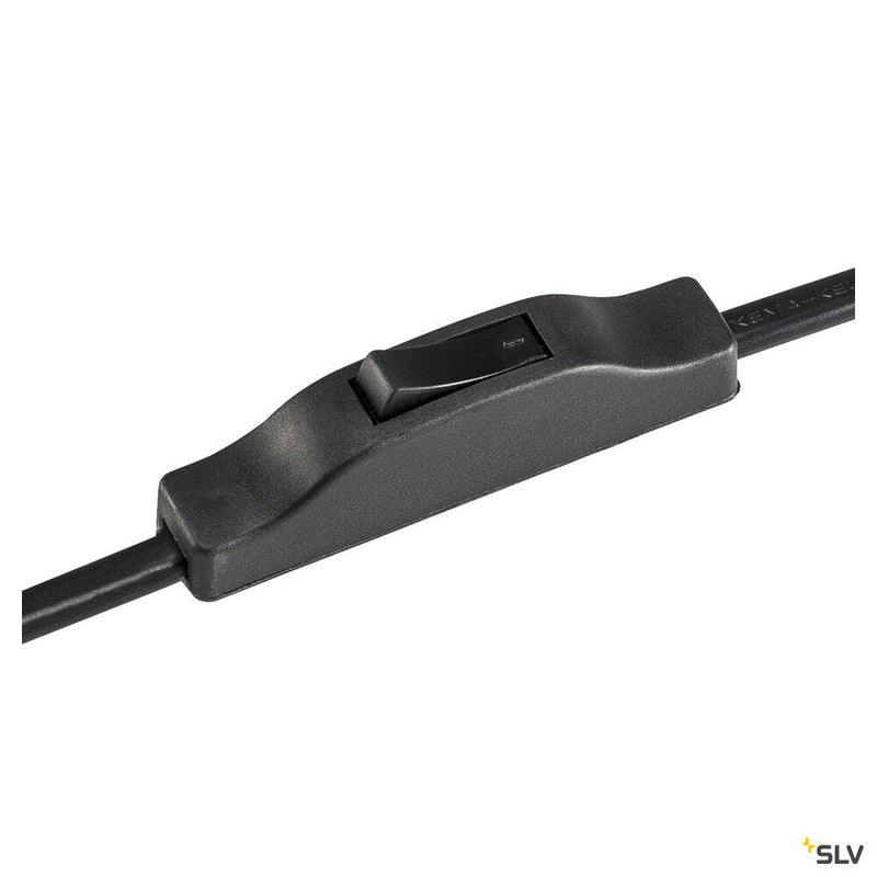 FENDA, table lamp, lamp base, A60, black, without shade, max. 40W, incl. switch in the power cable