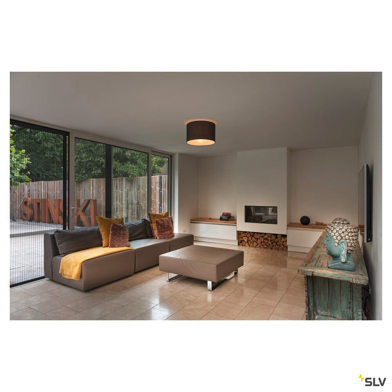 FENDA 45 cm round lampshade, grey