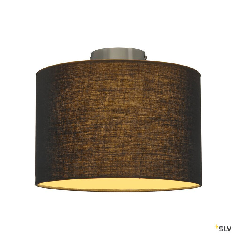 FENDA, ceiling light, ceiling plate, A60, chrome, without shade, max. 60W