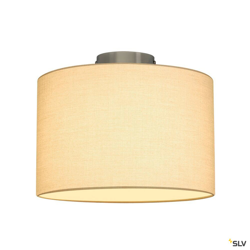 FENDA, ceiling light, ceiling plate, A60, chrome, without shade, max. 60W